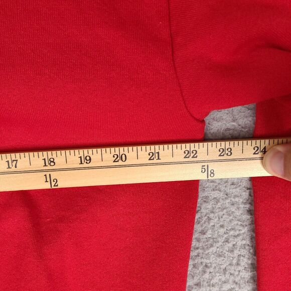 Vintage Jerzees Cardigan Sweater Womens One Size Red Embroidered Lady Poodle‎ - Picture 12 of 15